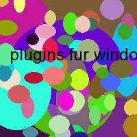 plugins fur windows